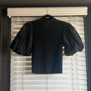 Black Zara Turtle Neck Blouse